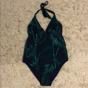 Topshop maternity palm print swimsuit